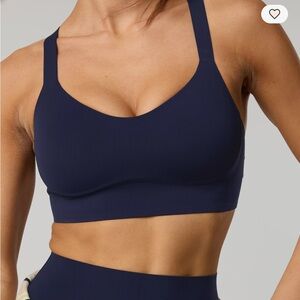 OFFLINE By Aerie Real Me XTRA Hold Up! Push Up Sports Bra Medium Navy NWT